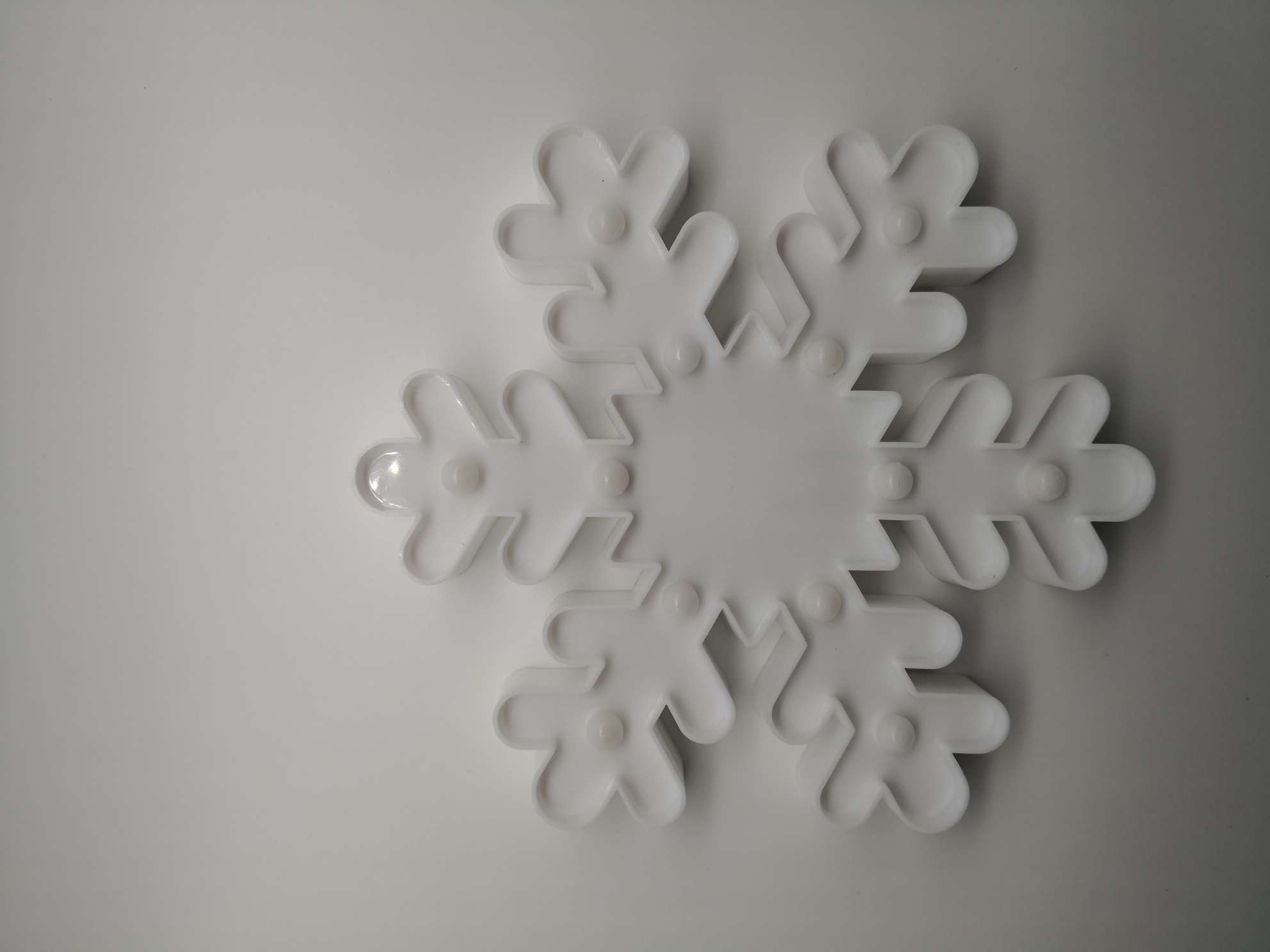 圣诞雪花实物图