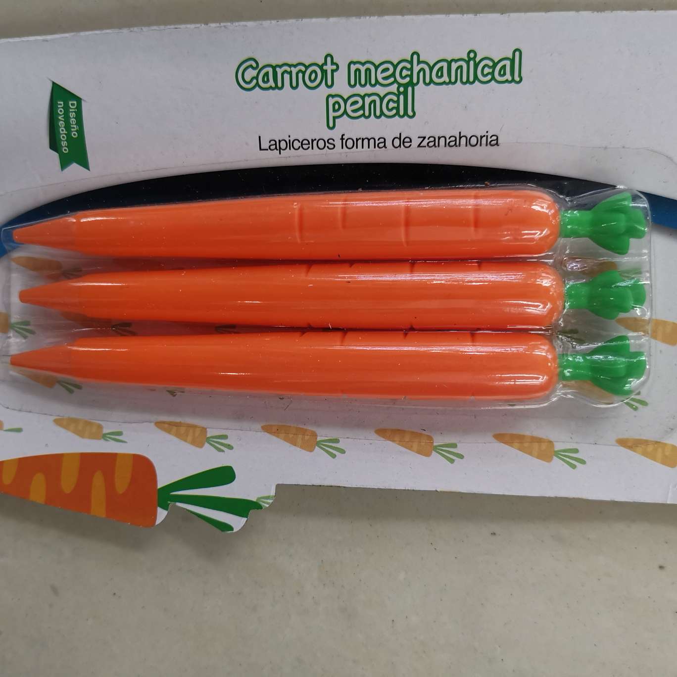 Carrot-shaped suction card mechanical pencil details Picture