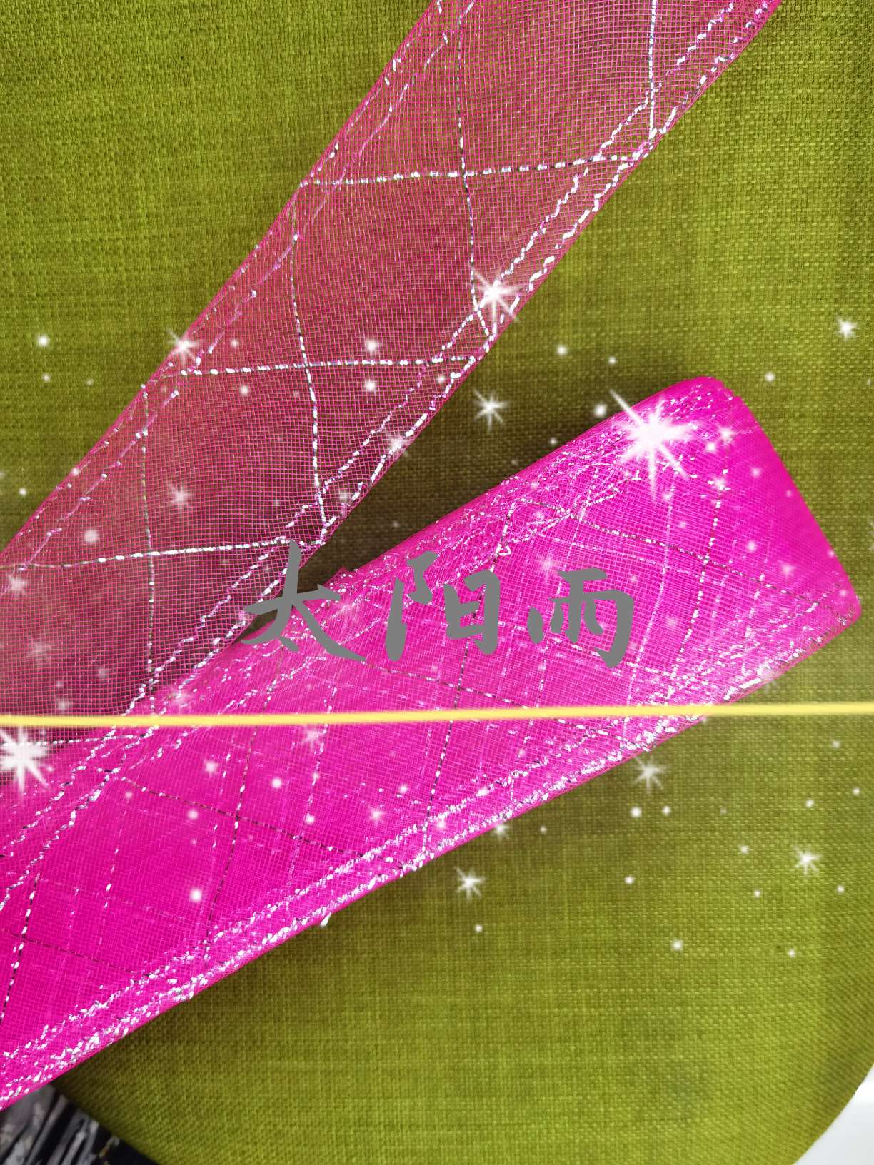 Silver yarn elastic mesh factory direct selling creative line belt