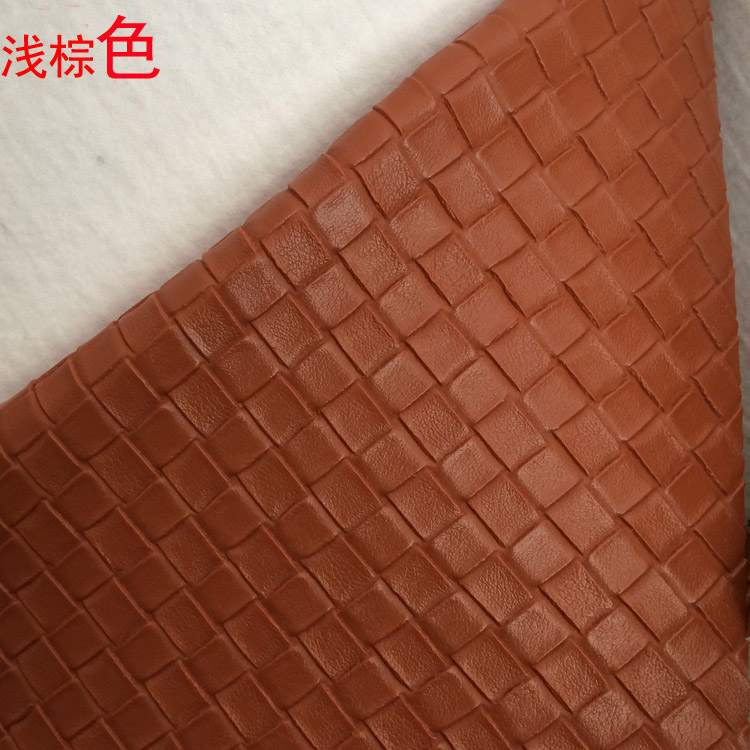Factory direct sales of faux leather fabric with woven texture and brushed bottom bag leather Item Picture