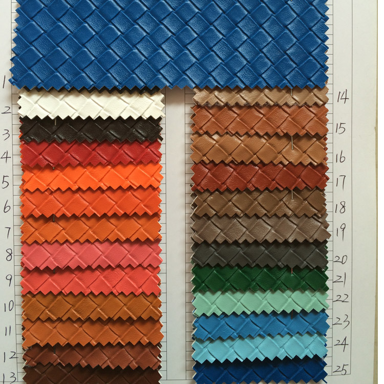 Factory direct sales of faux leather fabric with woven texture and brushed bottom bag leather Application Scenario