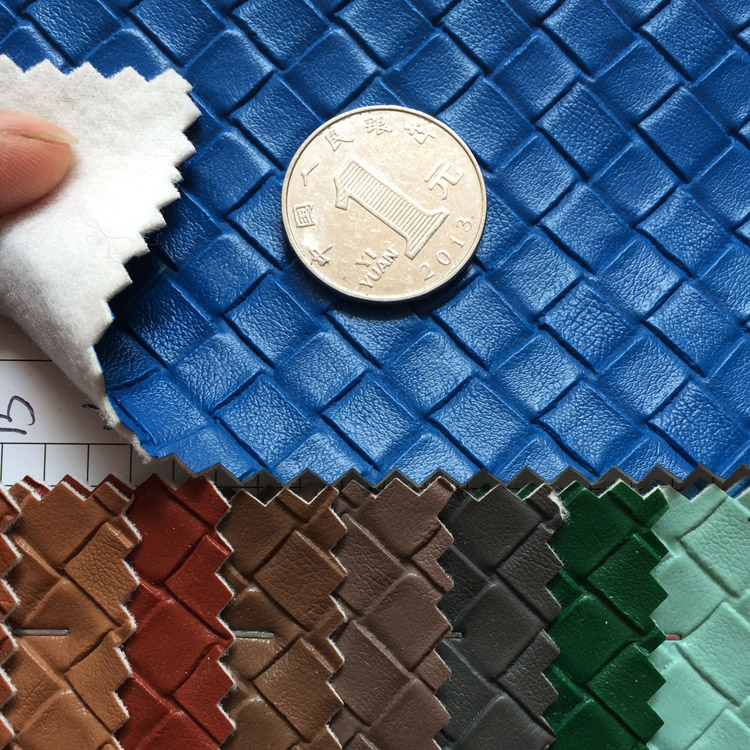 Factory direct sales of faux leather fabric with woven texture and brushed bottom bag leather undefined