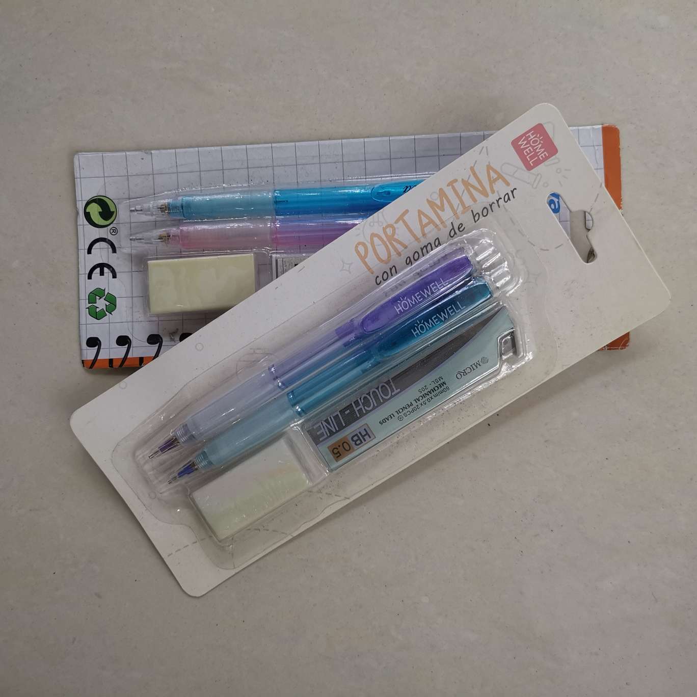 Pencil drawing card with pencil lead eraser