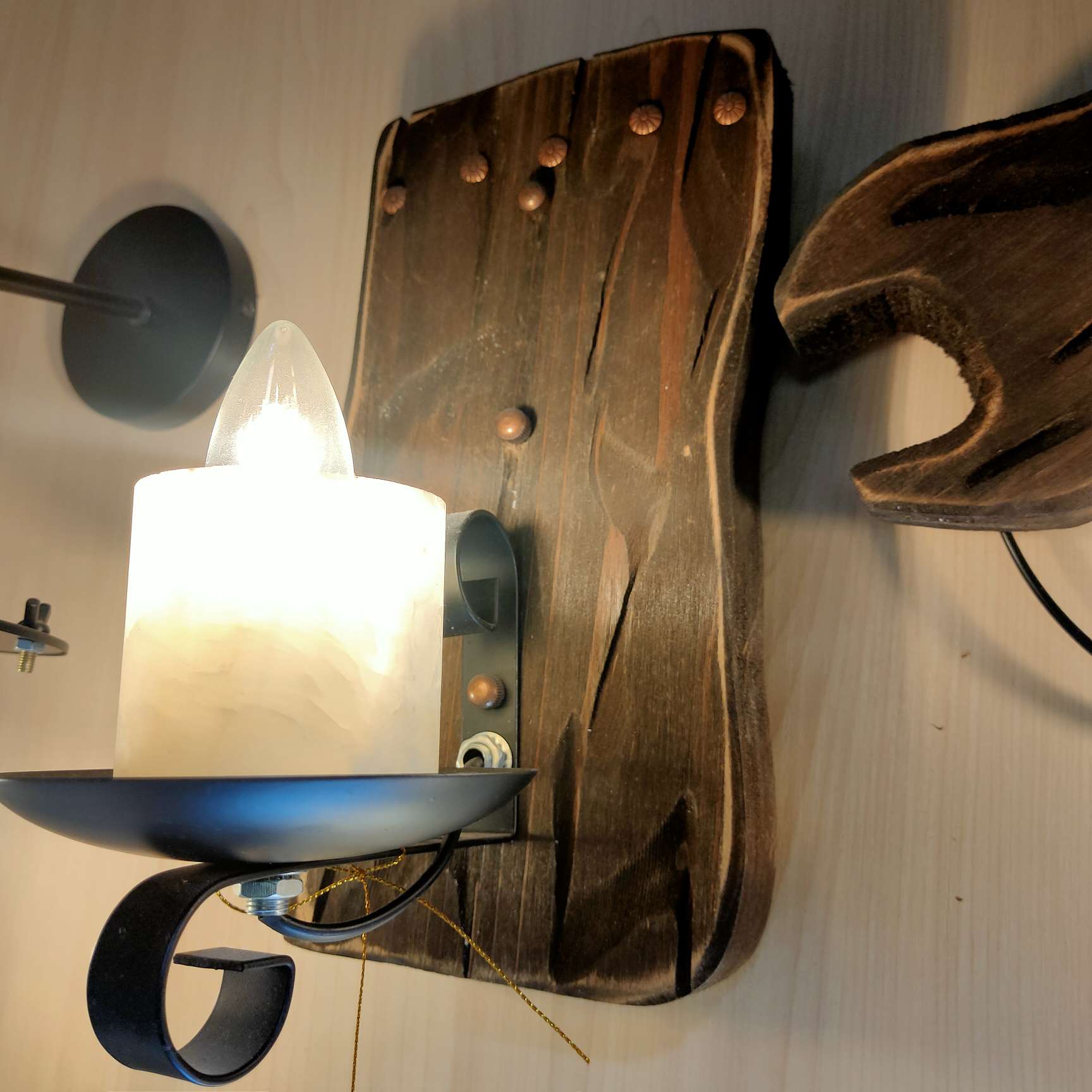 LED wall lamps, retro bedroom bedside, corridor, staircase, living room, candle wall lamps