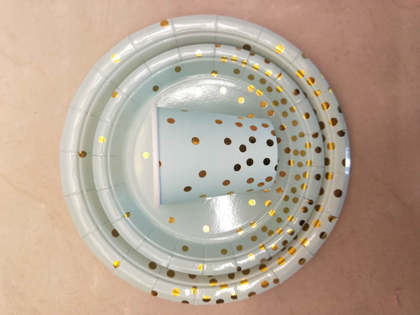 Birthday party Christmas theme Starry Sky gilded laser 7-inch and 9-inch paper cups can be customized. Factory wholesale. Large quantity discount combination set undefined