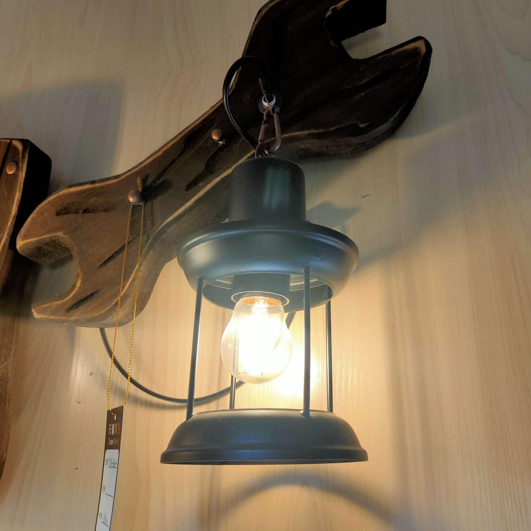 Retro bedroom headboard, corridor, staircase, living room, wall lamp details Picture