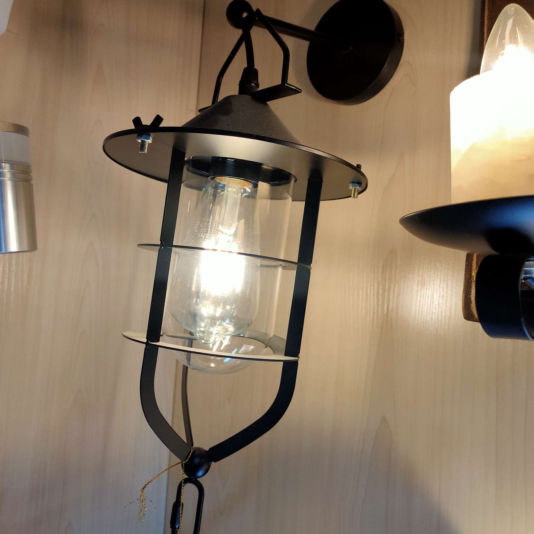LED retro bedroom headboard, corridor, staircase, living room wall lamp details Picture