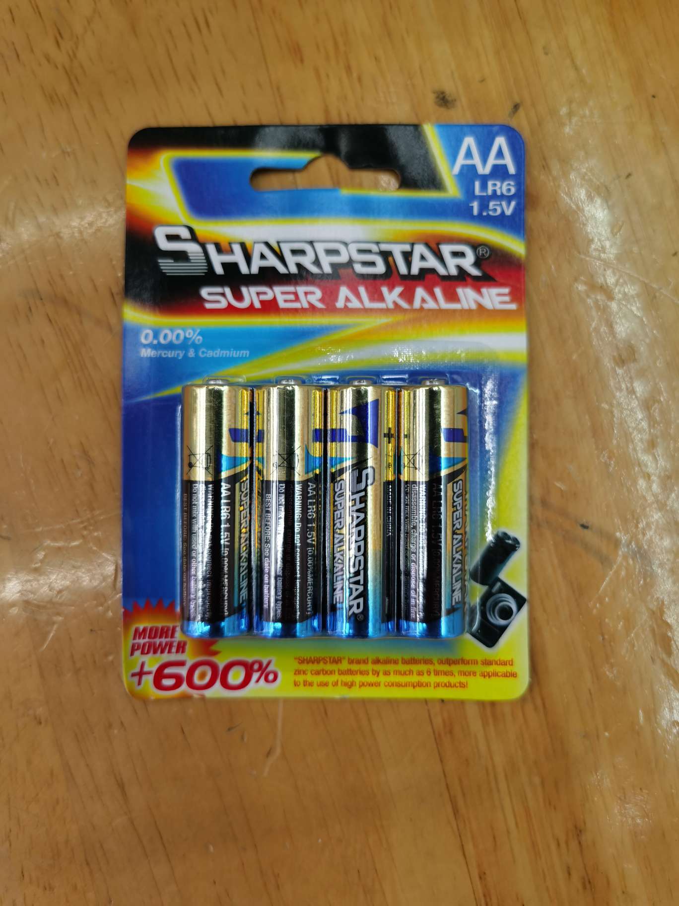 SHARPS丅AR一5号挂卡碱性电池耐用环保5号7号电池套装 家用远程控制玩具专用干电池 长久持久电量充足电池干电池
