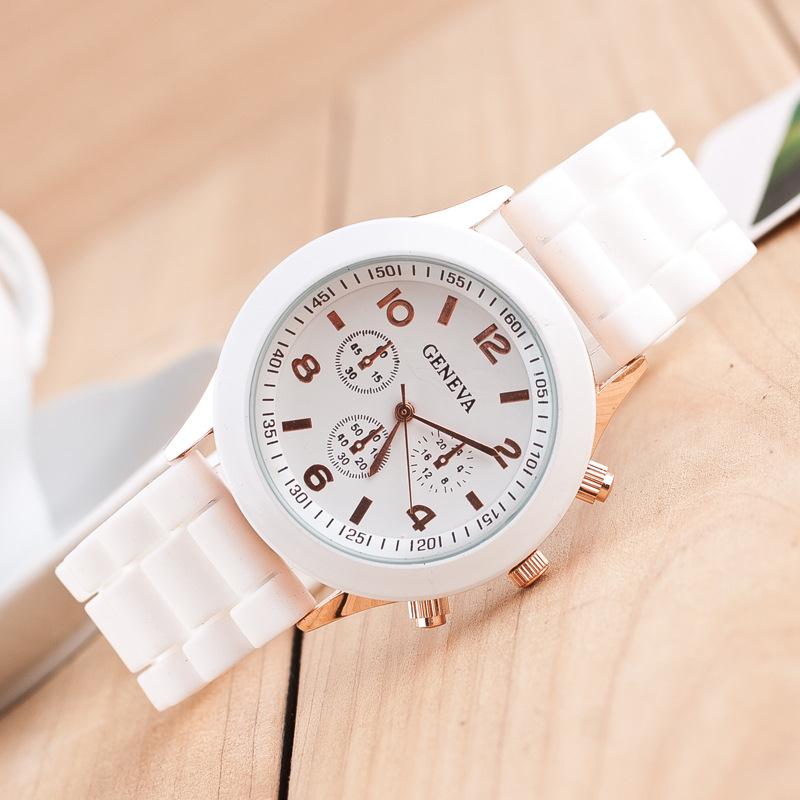 日内瓦硅胶石英表手表学生女士手表产品图