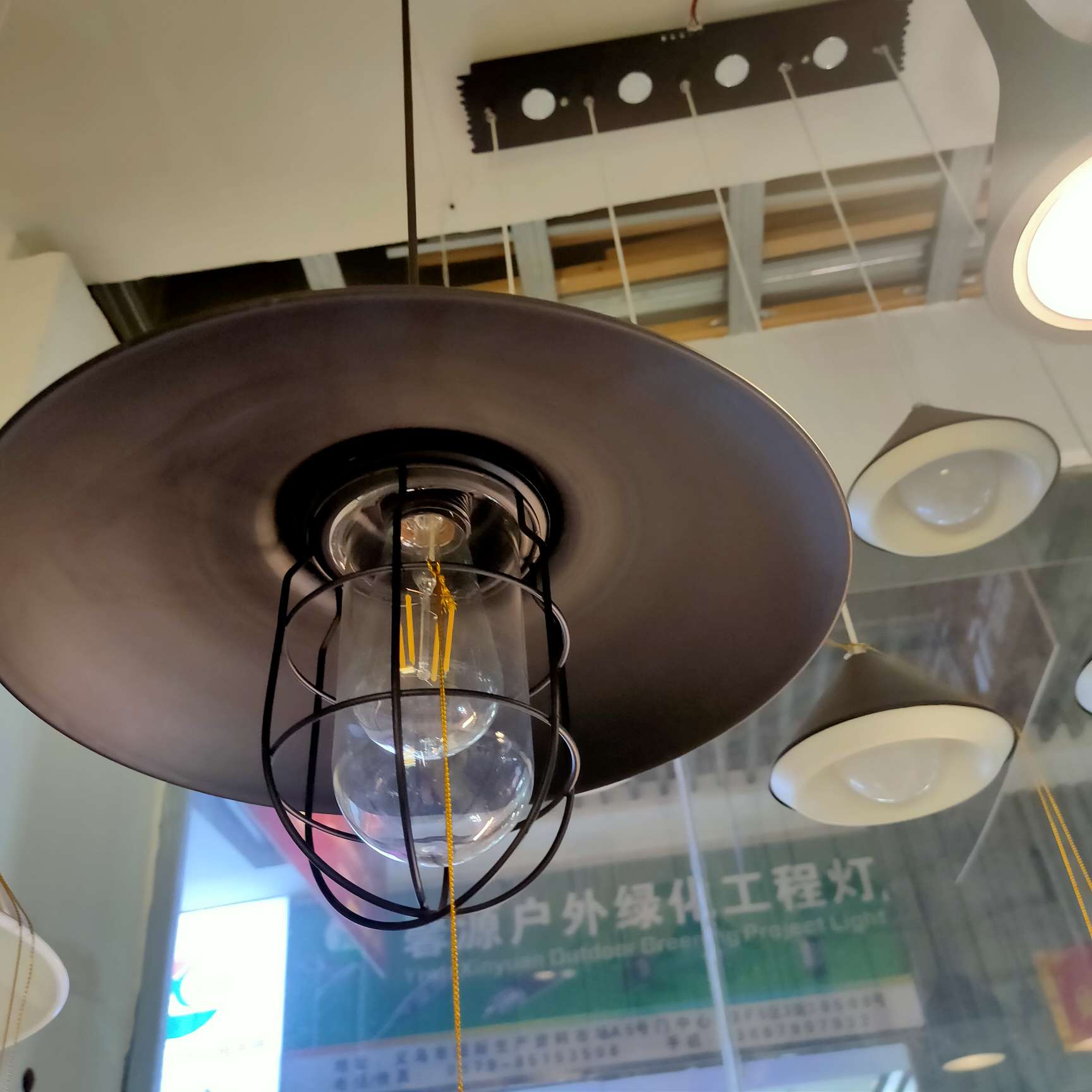 Postmodern minimalist, creative, personalized and warm restaurant umbrella chandelier Specification image