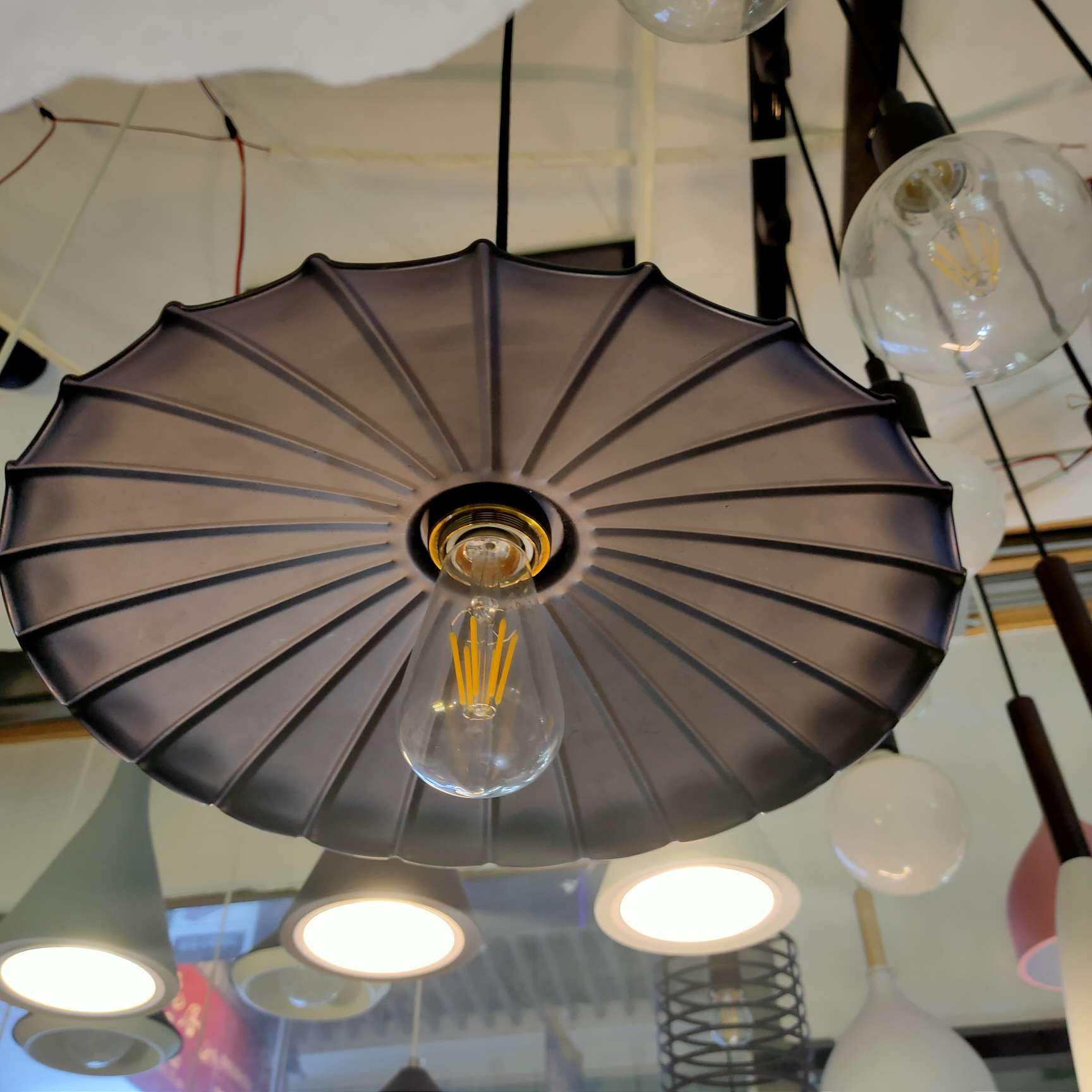 Postmodern minimalist, creative, personalized and warm restaurant umbrella chandelier undefined