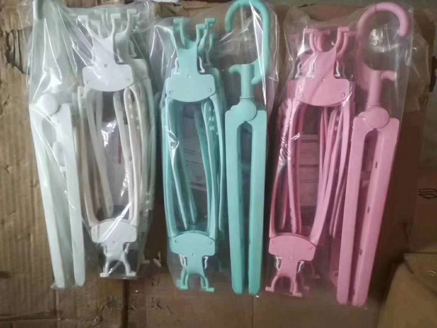 多功能魔术折叠衣架晾晒收纳整理创意塑料晾衣架厂家直销抖音同款细节图