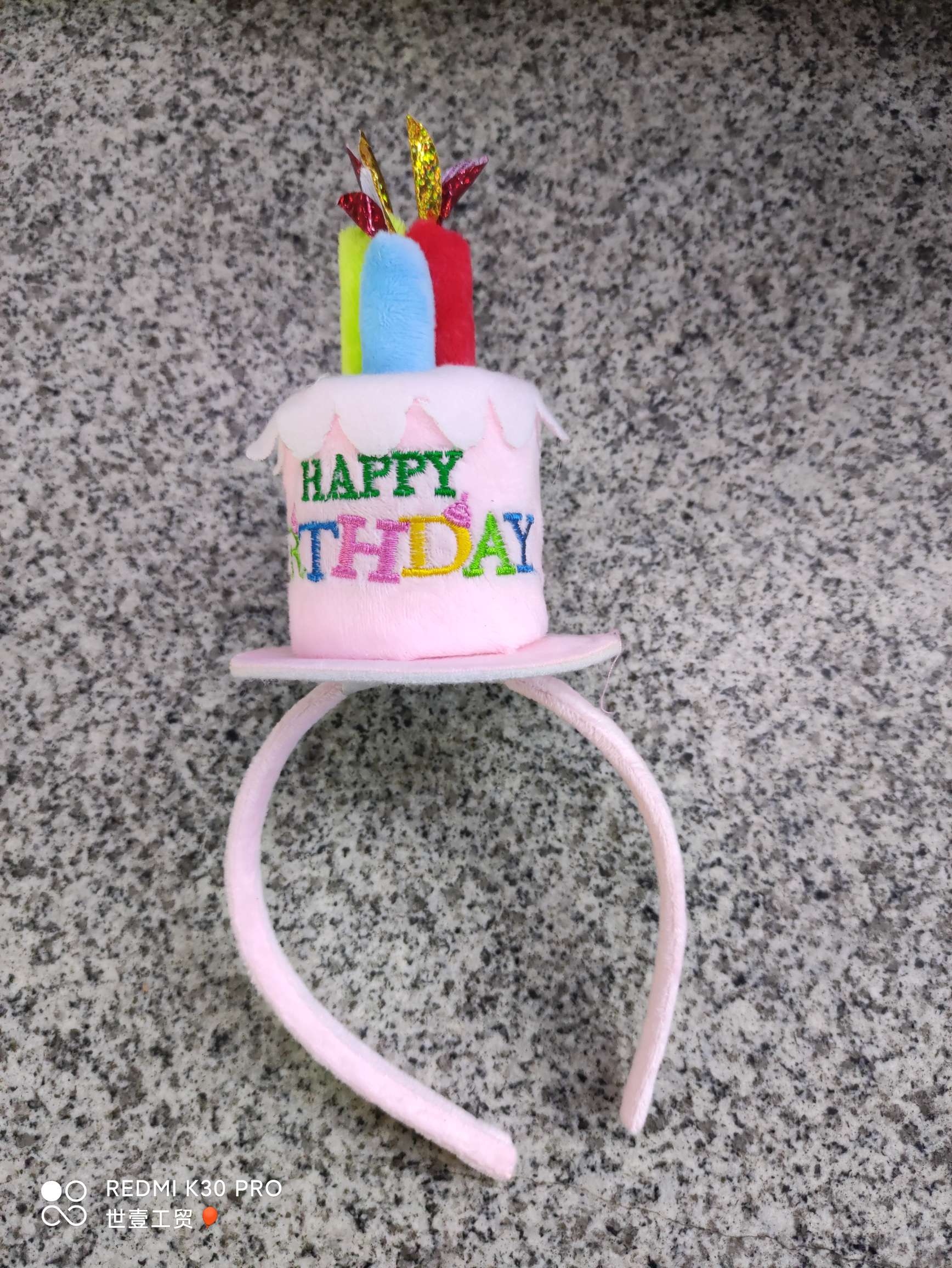 Happy birthday hairband