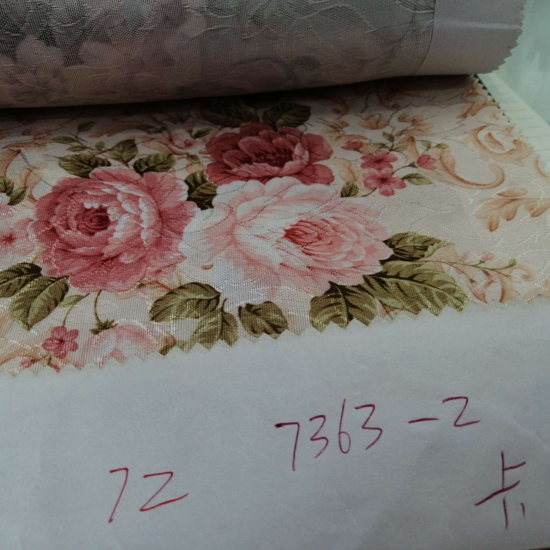 Jacquard printed polyester tablecloth thumbnail
