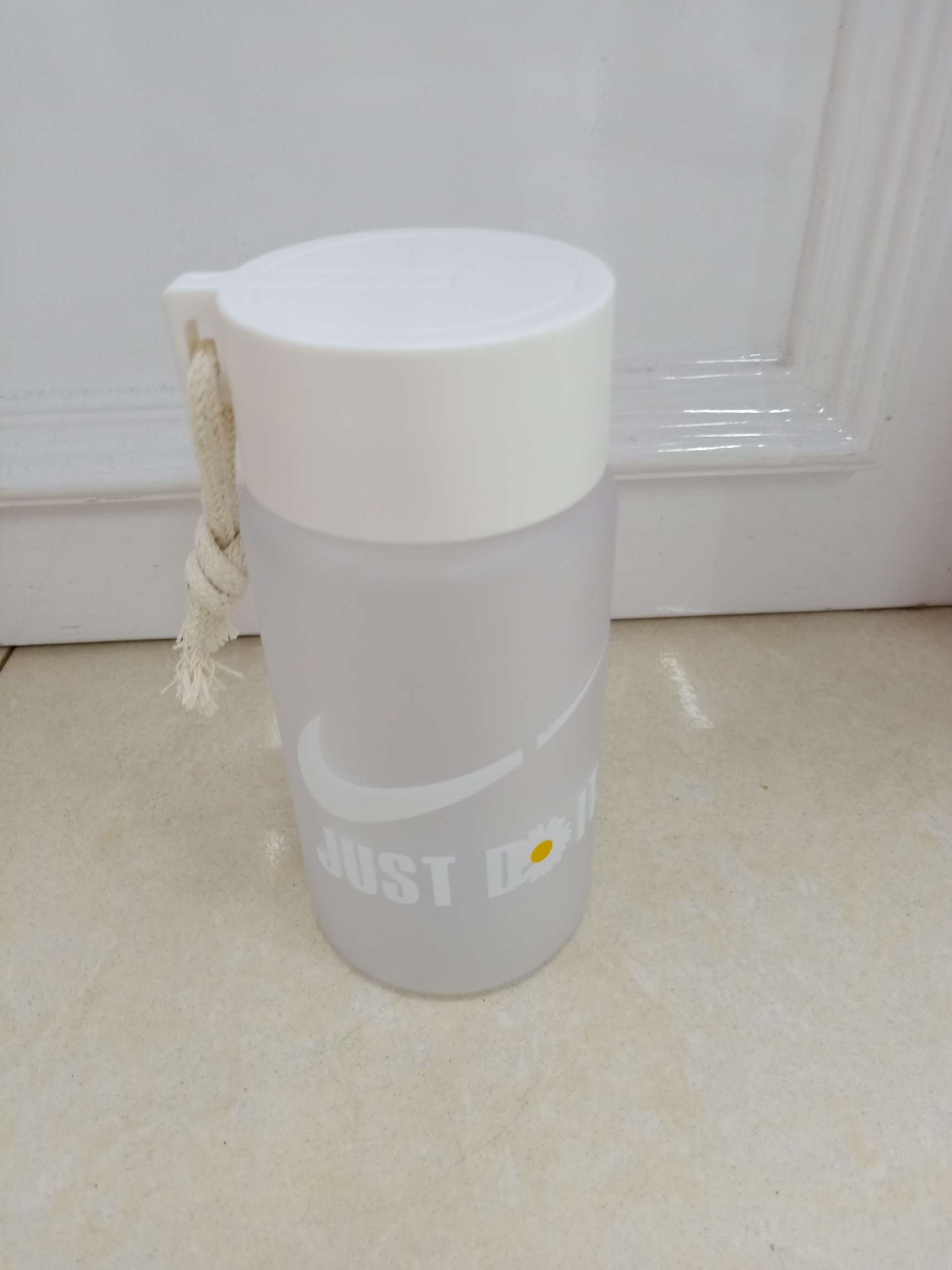 Frosted water bottle