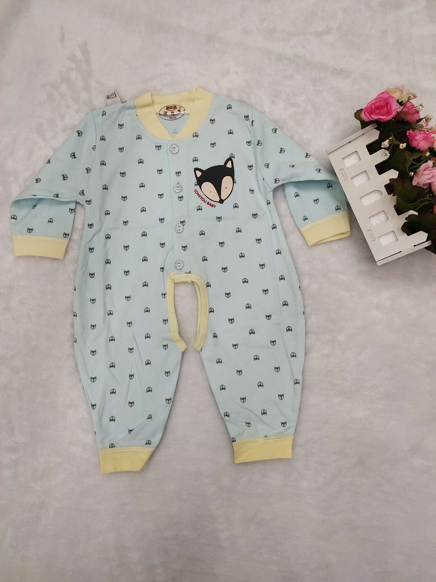 精梳棉宝宝连体衣纯棉婴儿爬服，外出服连体衣精梳棉宝宝连体衣纯棉婴儿爬服，外出服连体衣