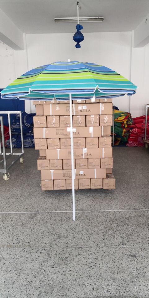 1-meter polyester striped beach umbrella factory direct sales of sun umbrellas