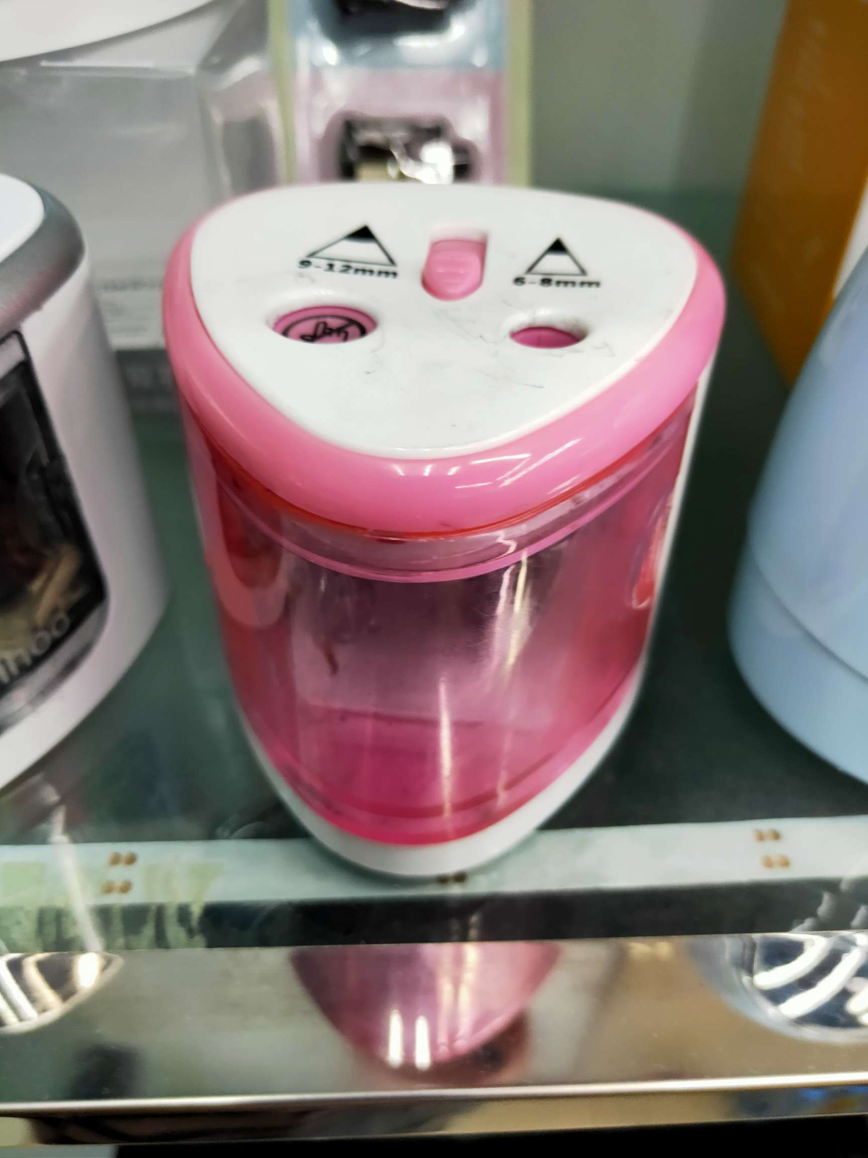 Double-hole electric pen sharpener for school supplies details Picture