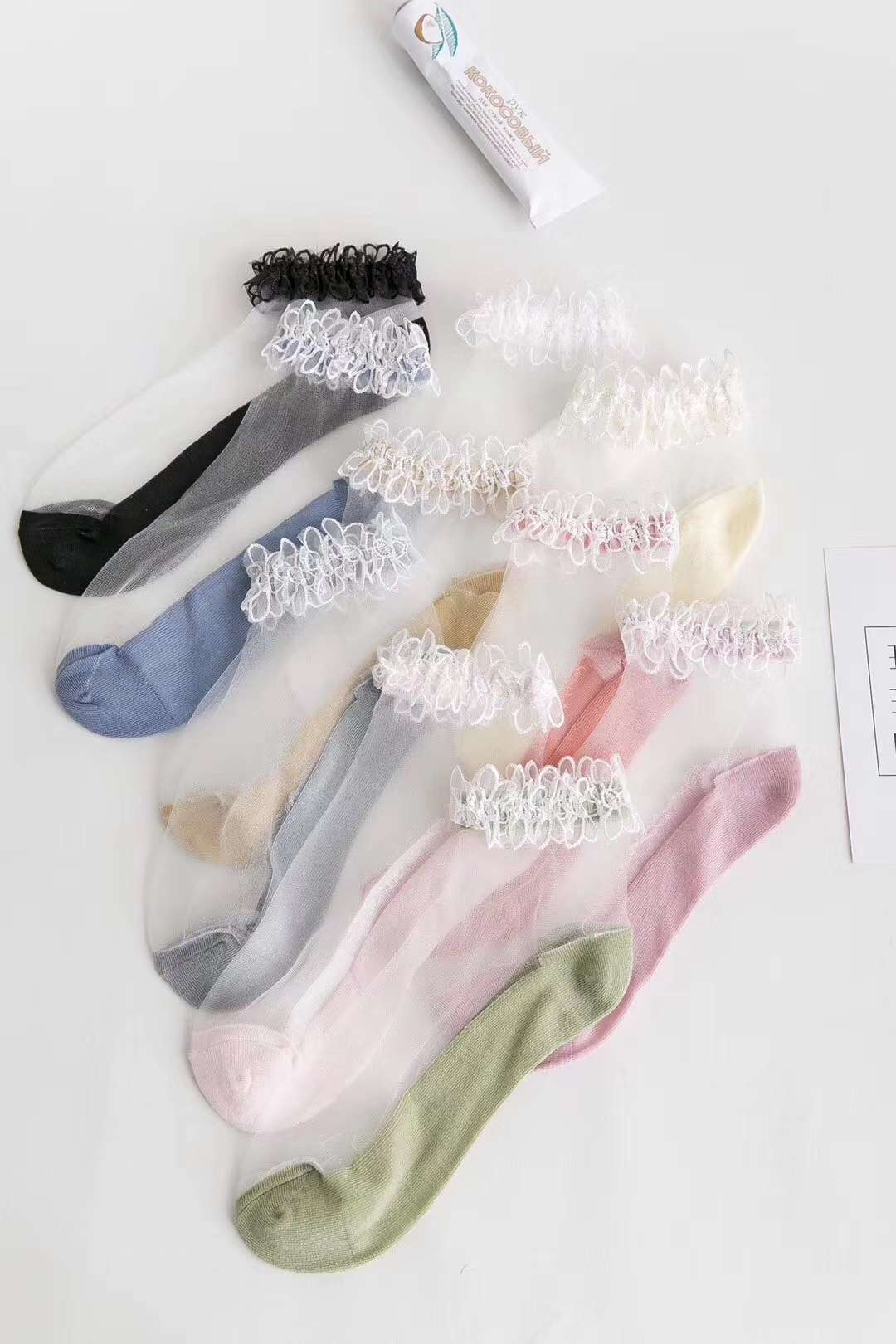 袜子花边女夏天产品图