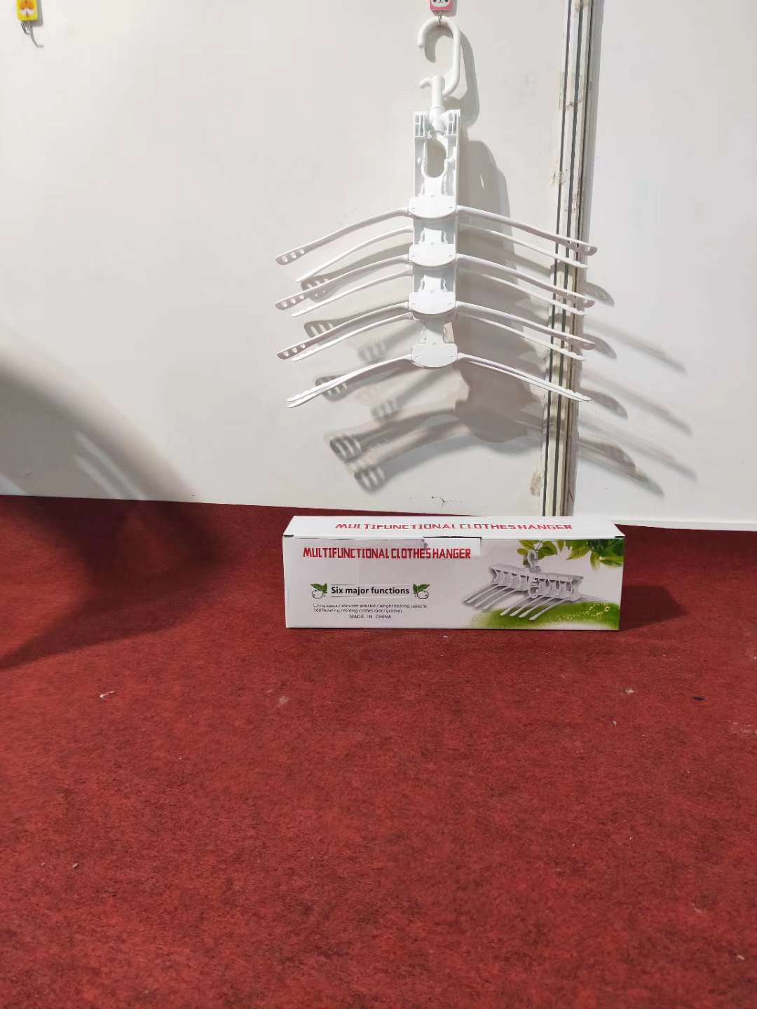 多功能魔术折叠衣架晾晒收纳整理创意塑料晾衣架厂家直销抖音同款图