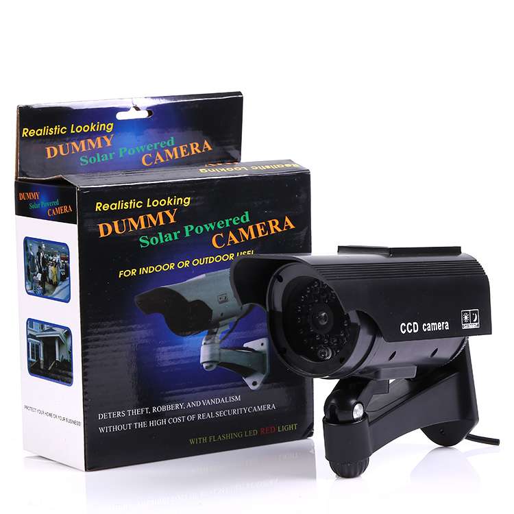 太阳能仿真摄像头，太阳能仿真监控。假摄像头。产品图