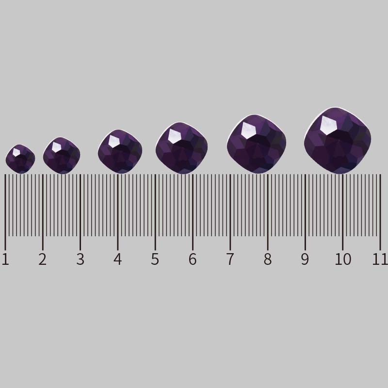 10*10mm factory direct sales of pointed-bottom irregular square crystal diamonds, pointed-bottom irregular glass diamonds, diy jewelry accessories, factory direct sales of pointed-bottom glass crystal diamonds, square water diamonds, ear stud items details Picture