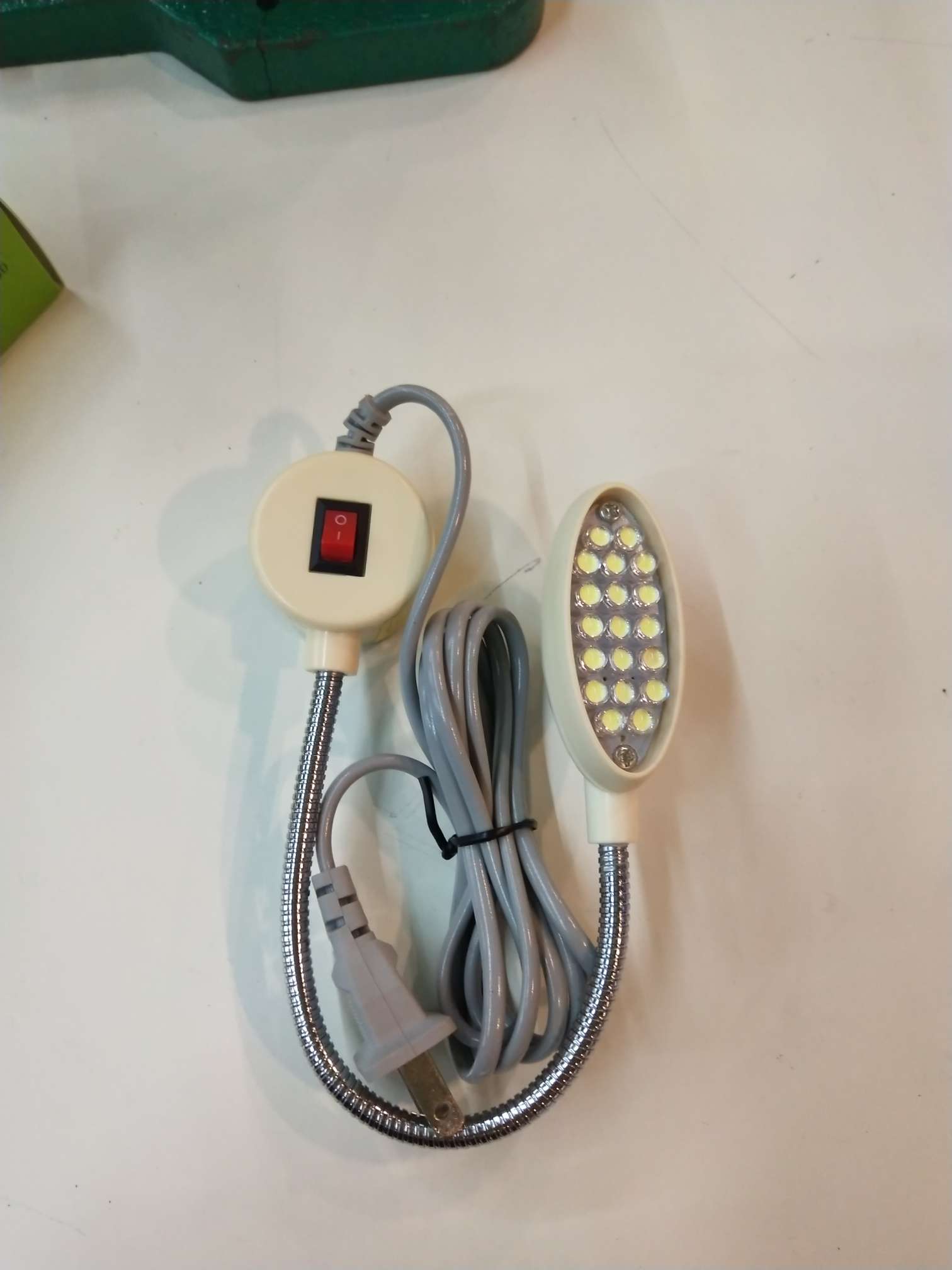 19-lamp sewing machine LED sewing machine light, adjustable brightness, dimming lighting, work light strip, magnetic flat car light detail image 1
