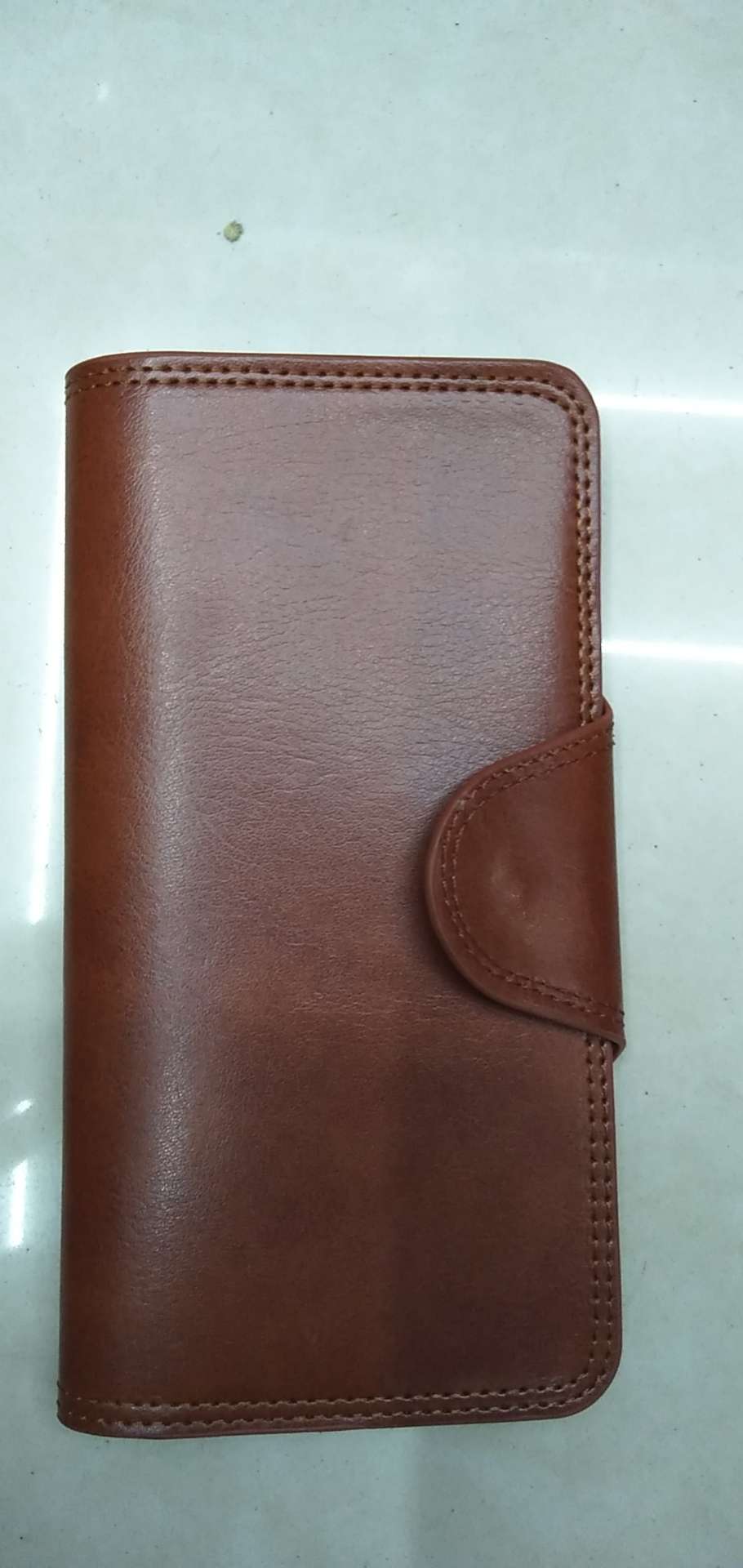 男士双线带扣西装钱包，多插卡，带扣钱包图