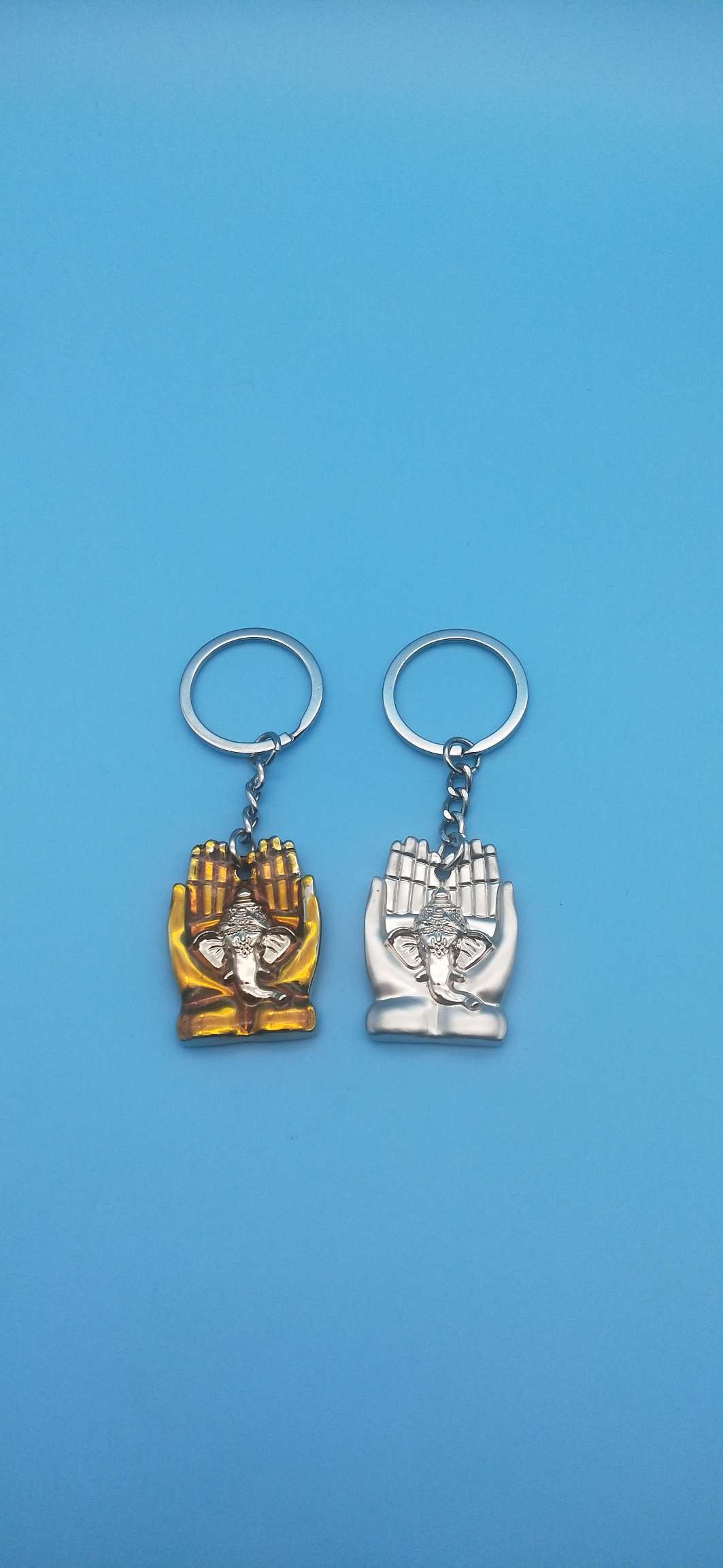 Guangdong zinc alloy Indian elephant keychain detail image 1