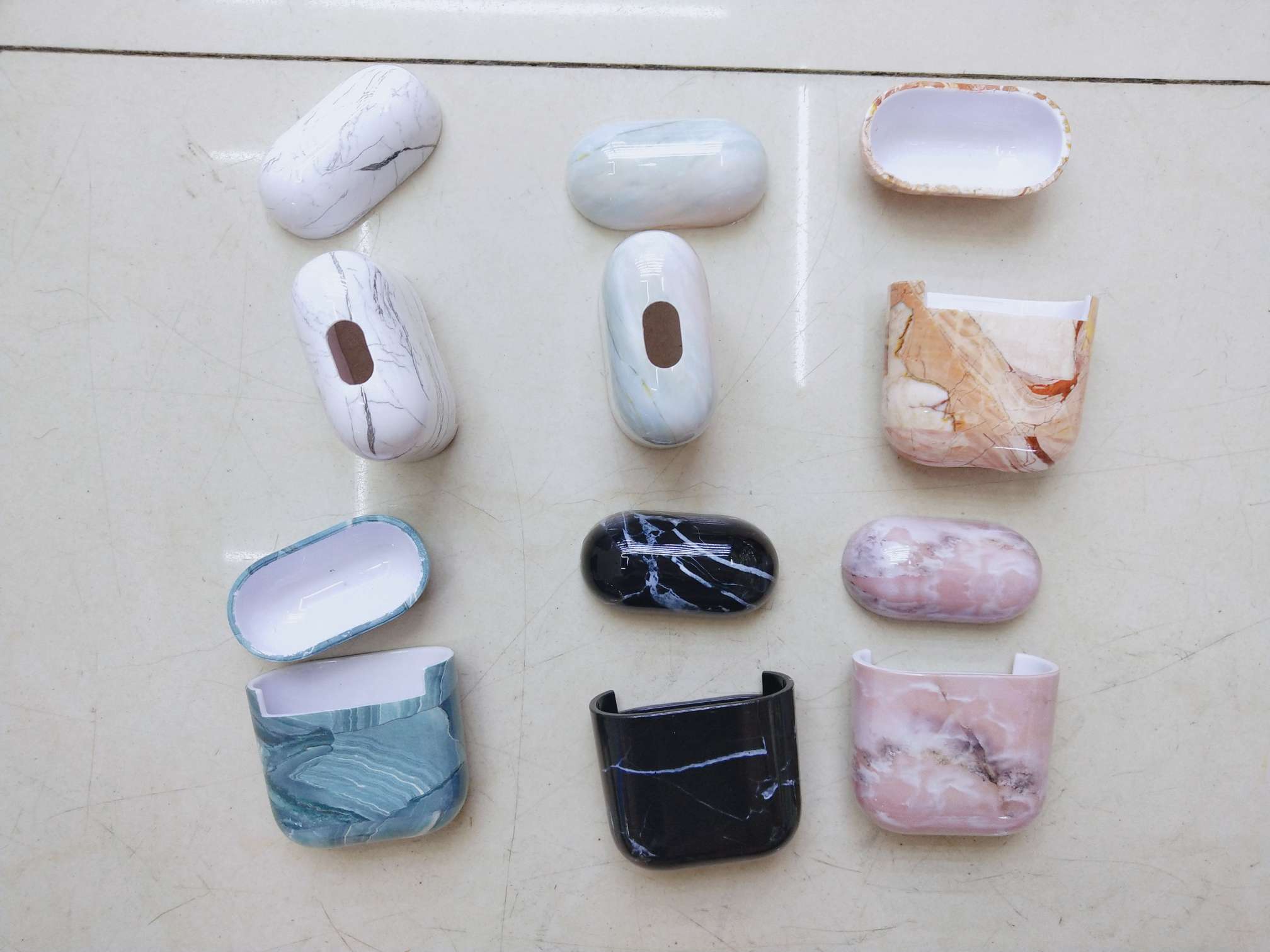 Marble water patch PC shell auriculares protector undefined