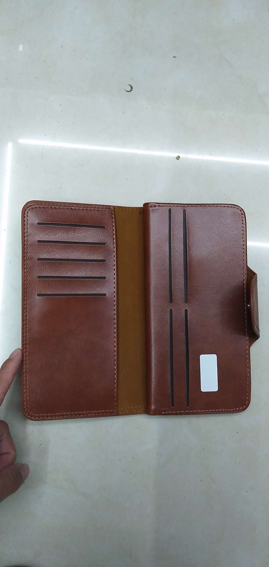 男士双线带扣西装钱包，多插卡，带扣钱包产品图