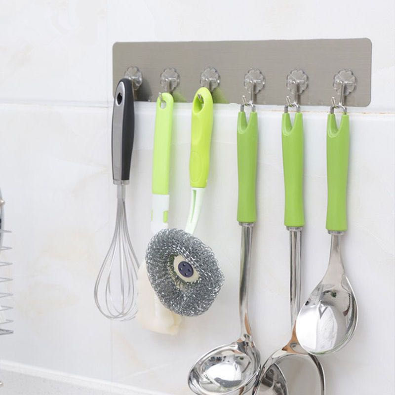 不锈钢无痕挂钩  六连钩 1069 BF-0897产品图