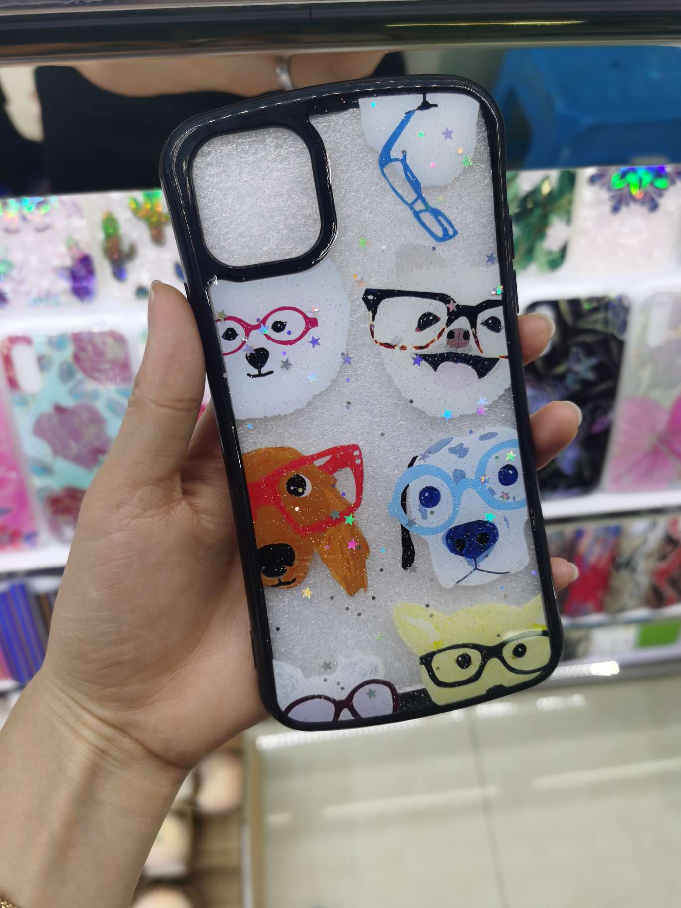 Black edge puppy series mobile phone case thumbnail