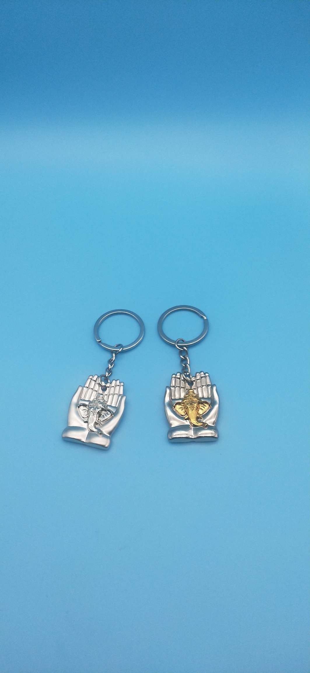 Guangdong zinc alloy Indian elephant keychain detail image 2