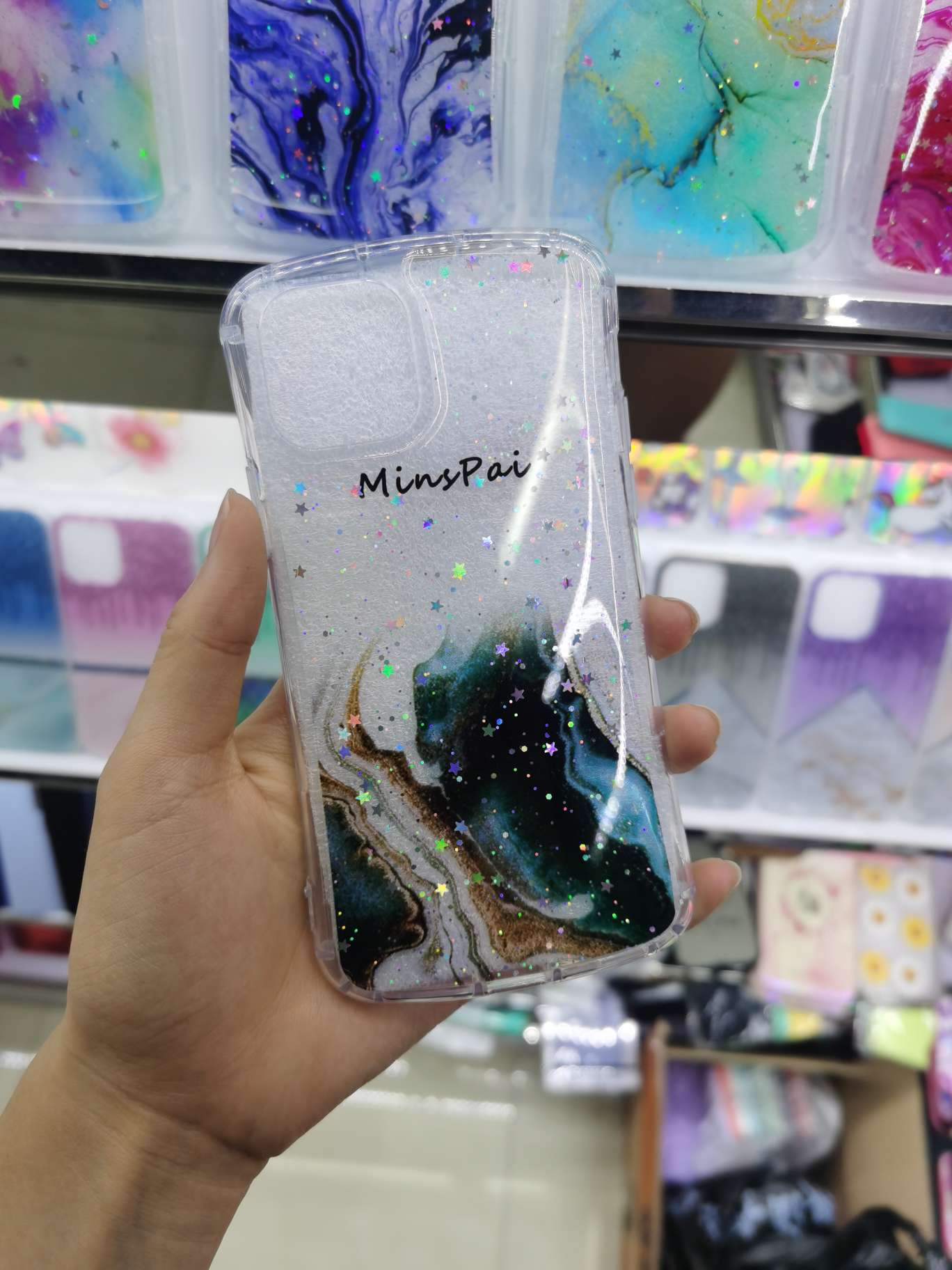 透明山水墨手机壳