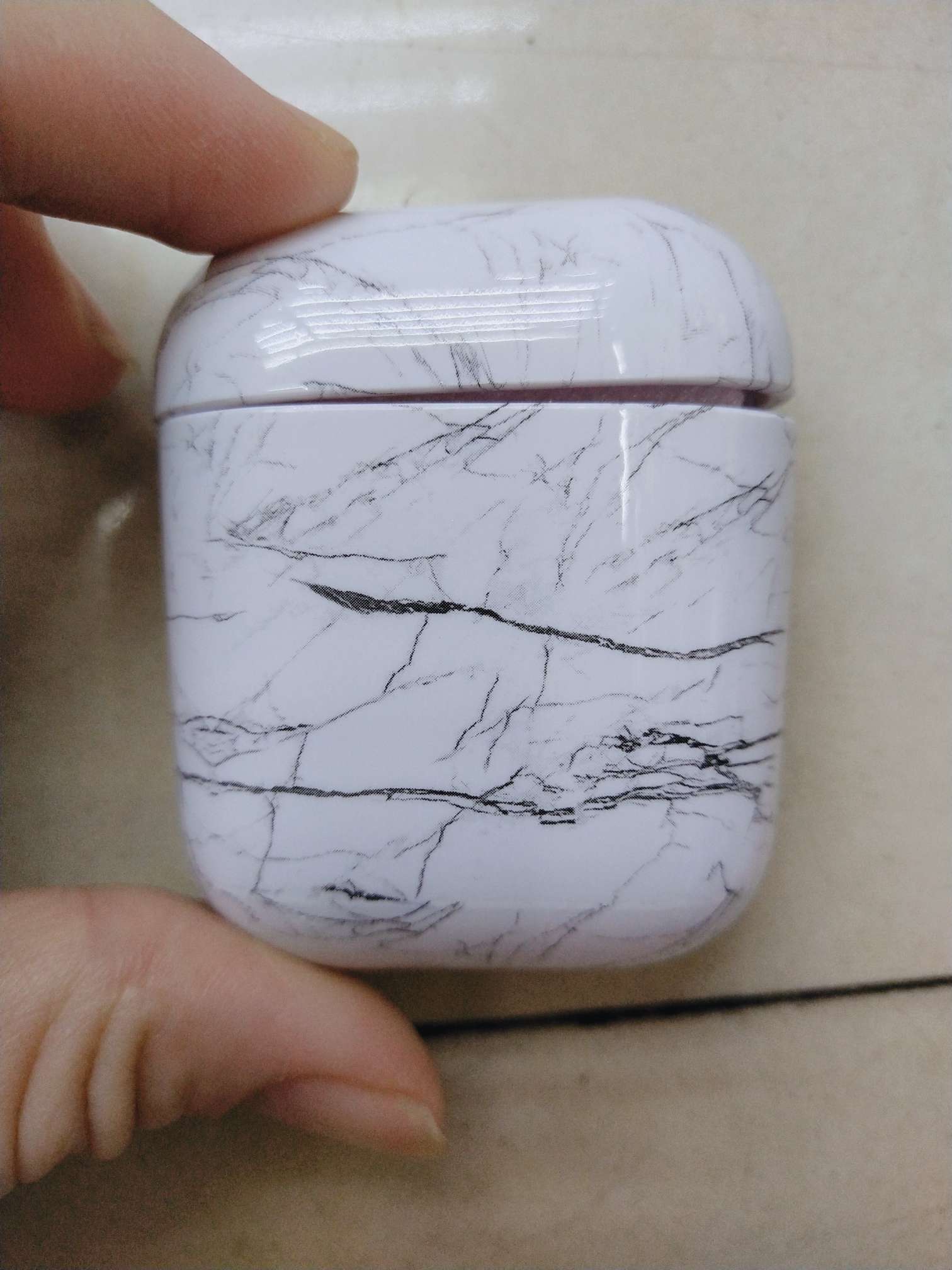 Marble water patch PC shell auriculares protector undefined