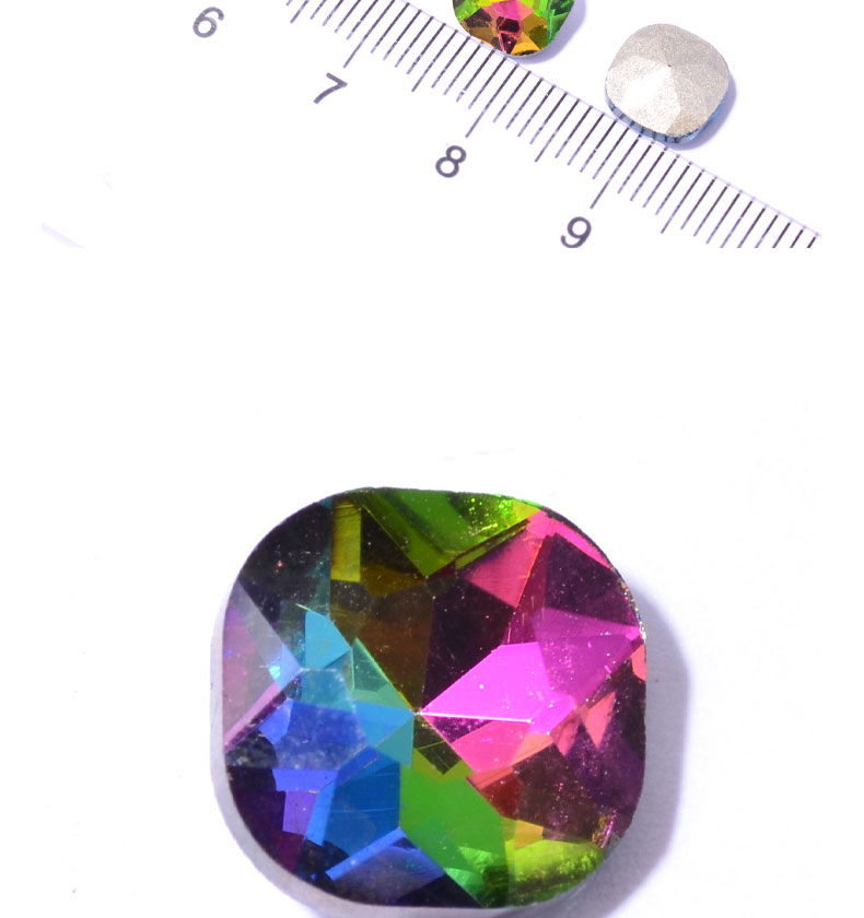 10*10mm factory direct sales of pointed-bottom irregular square crystal diamonds, pointed-bottom irregular glass diamonds, diy jewelry accessories, factory direct sales of pointed-bottom glass crystal diamonds, square water diamonds, ear stud items detail image 1