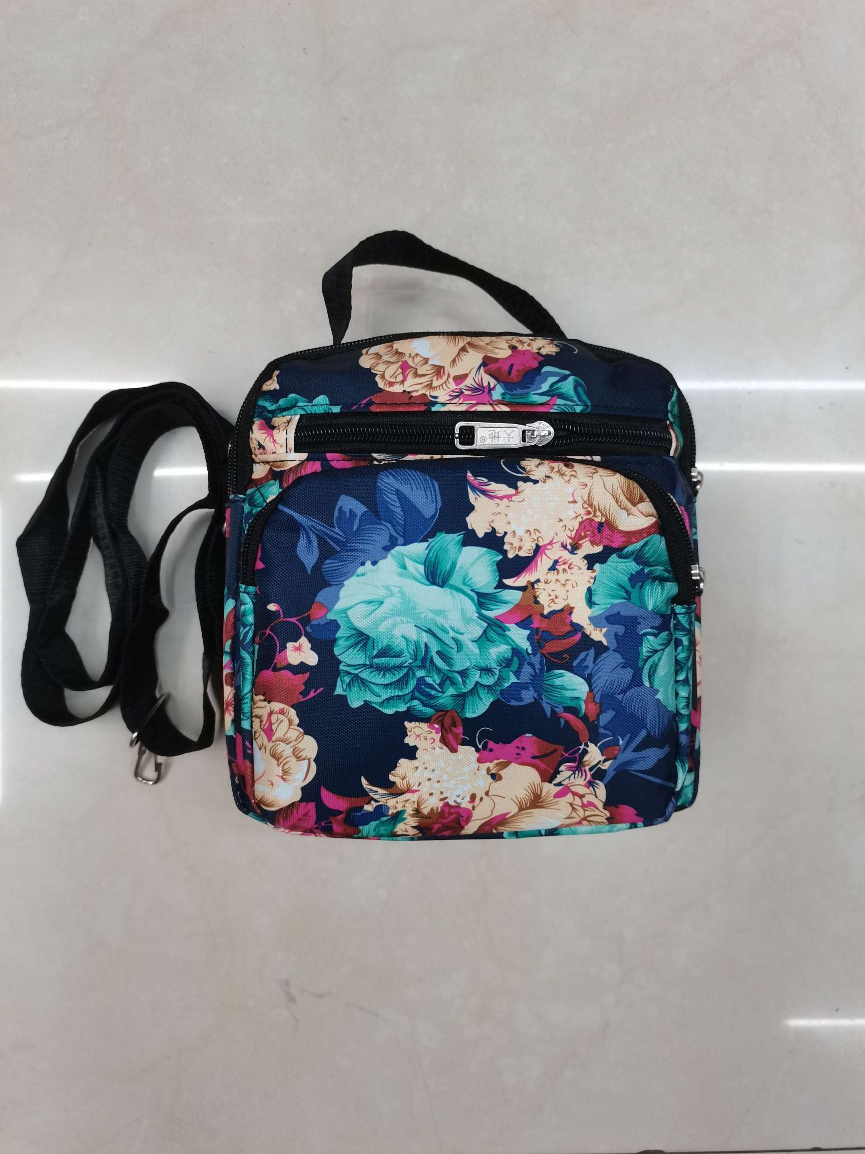 505 Floral Fabric Crossbody Bag
