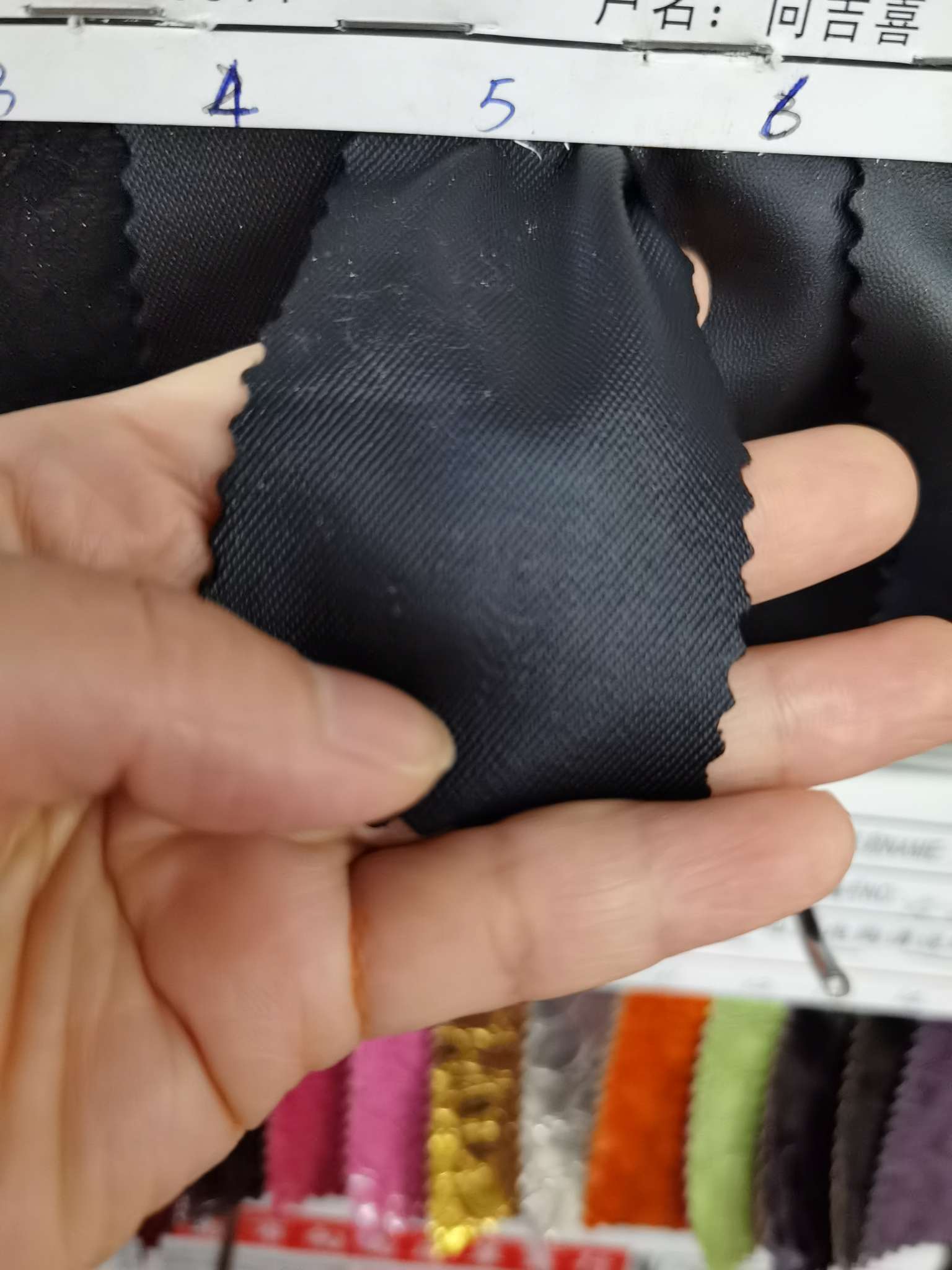 Factory direct sales of twill stretch pu leather clothing leggings and leather details Picture