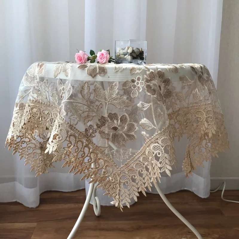Lace tablecloth in European style details Picture