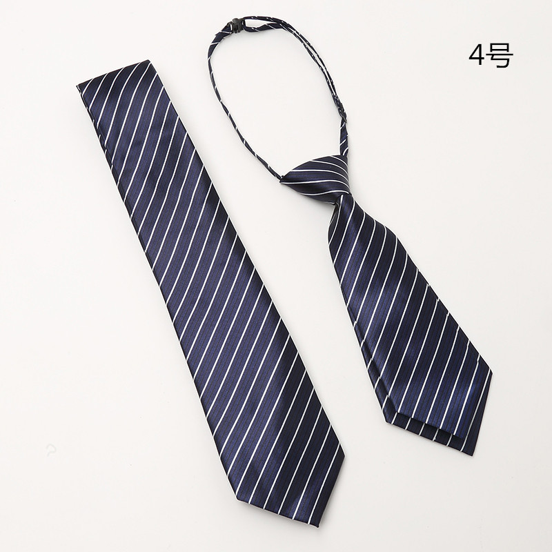188领带男正装商务 工作服学生韩版蓝白系男领带女领花 男女同款 https://m详情图1