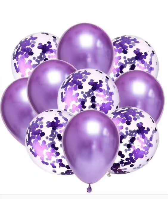 Festive birthday party Christmas Celebration Balloon Set, Metal matte Maca sequined new style Balloon 1 undefined