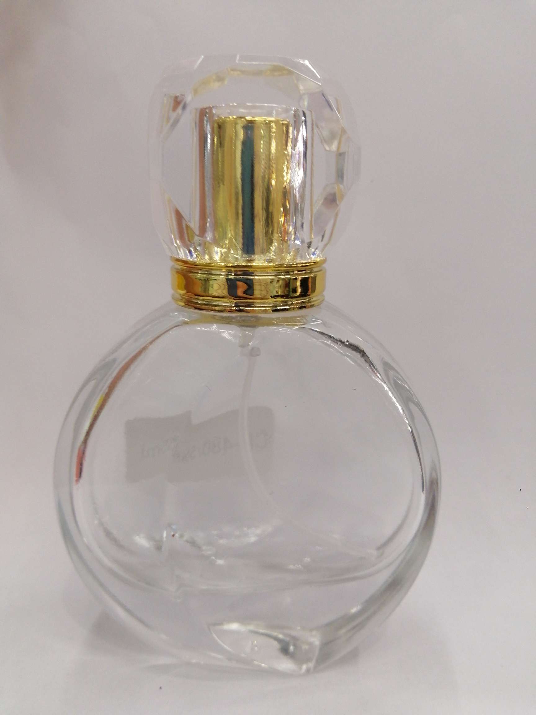 香水瓶 透明 玻璃 金色