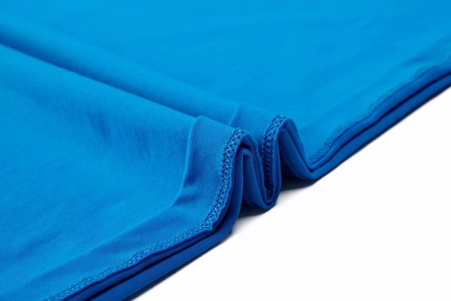 Blank cultural advertising shirt custom printed logo solid color workwear real mercerized cotton short-sleeved custom embroidered https://m. detail image 10