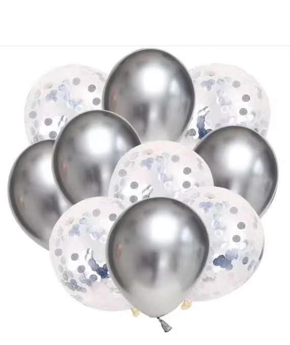 Festive birthday party Christmas Celebration Balloon Set, Metal matte Maca sequined new style Balloon 1 Specification image