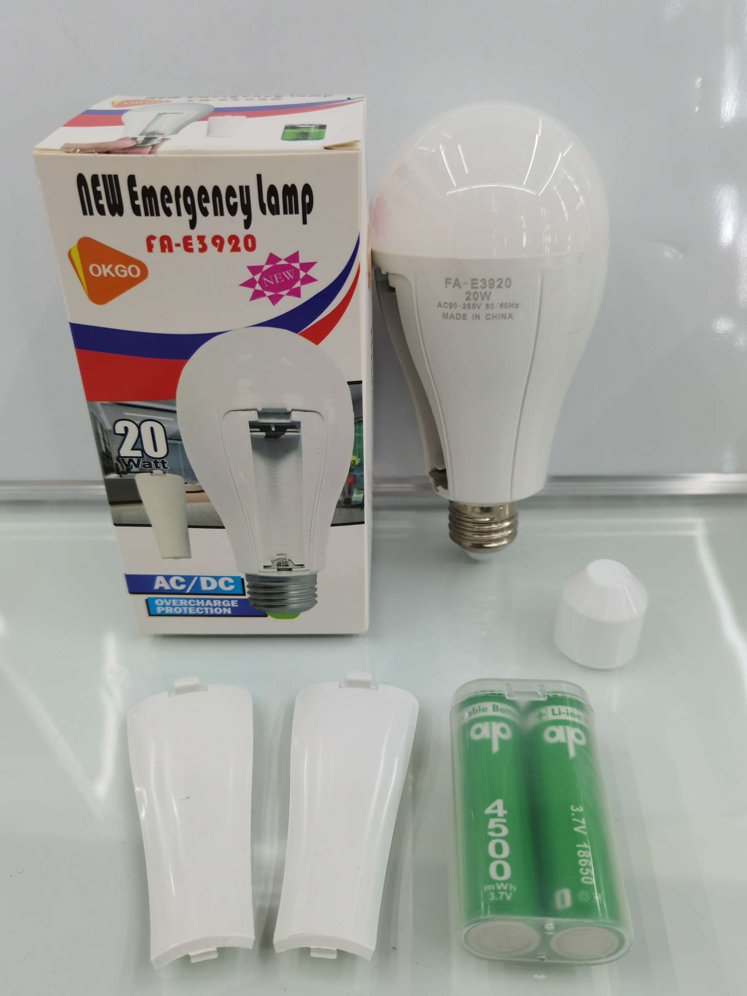 Emergency light bulb 2 battery Specification image