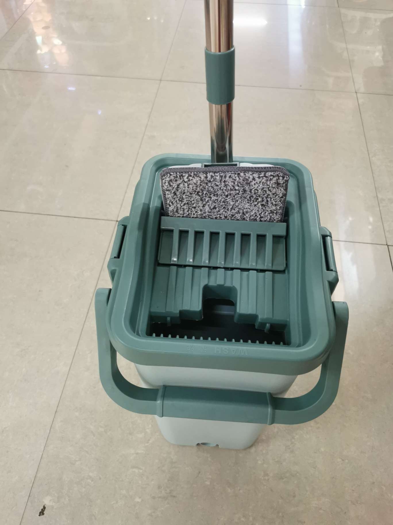 No hand washing flat mop household scraper dry and wet mop Lazy man mop bucket mop floor artifact thumbnail