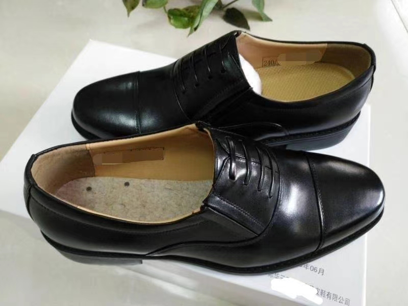 定制批发07三接头皮鞋商务正装男士单鞋校尉士官真皮男鞋 37-46码，无45码详情图6