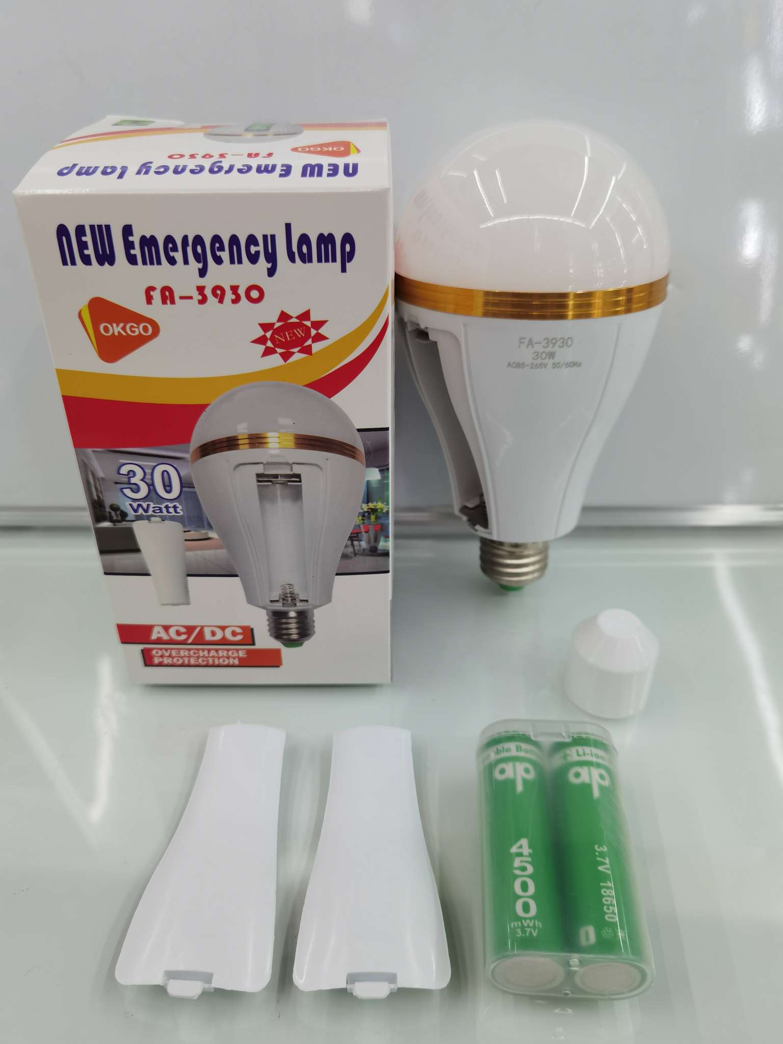 Emergency light bulb 2 battery details Picture