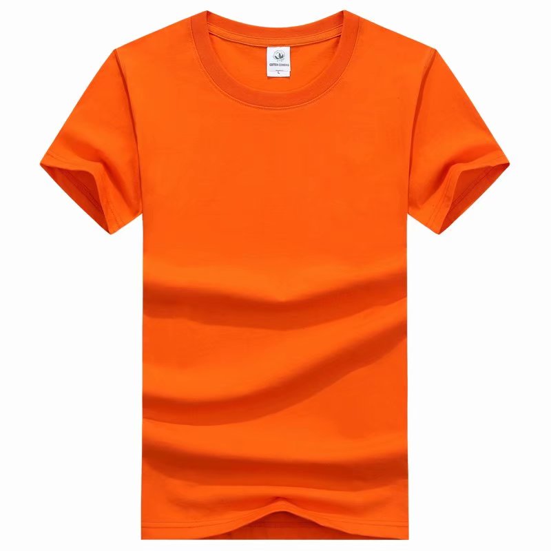 Factory direct sales of pure cotton round-neck short-sleeved T-shirts, custom-made class uniforms, team activity cultural T-shirts, advertising T-shirts, printed words https detail image 11